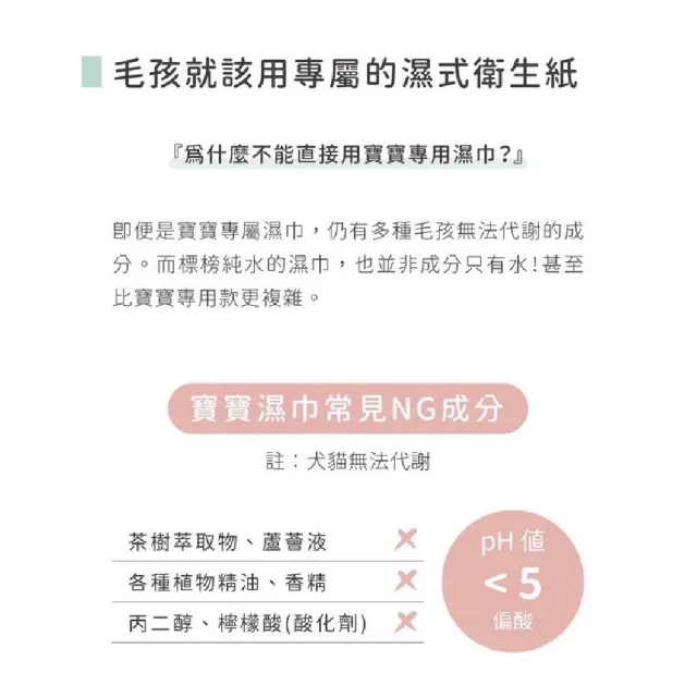 【汪喵星球】濕式衛生紙46抽*6入(可沖馬桶 寵物濕紙巾)