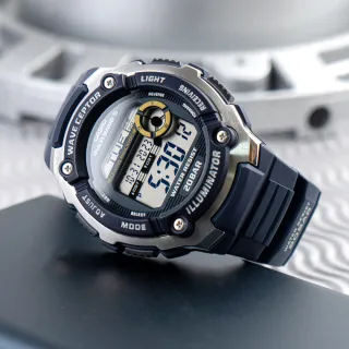 【CASIO 卡西歐】日本限定 世界五局電波運動腕錶-藍(WV-200R-2A)