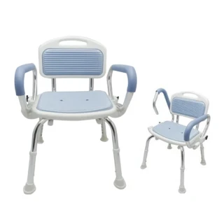 【海夫健康生活館】RH-HEF 扶手可掀 五段高度 輕便洗澡椅 日本企劃 台灣製 免安裝(ZHTW1722)