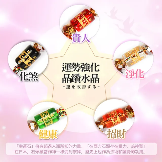【A1寶石】3A頂級-五行穩賺旺人際-五行水晶葫蘆款五行七星陣