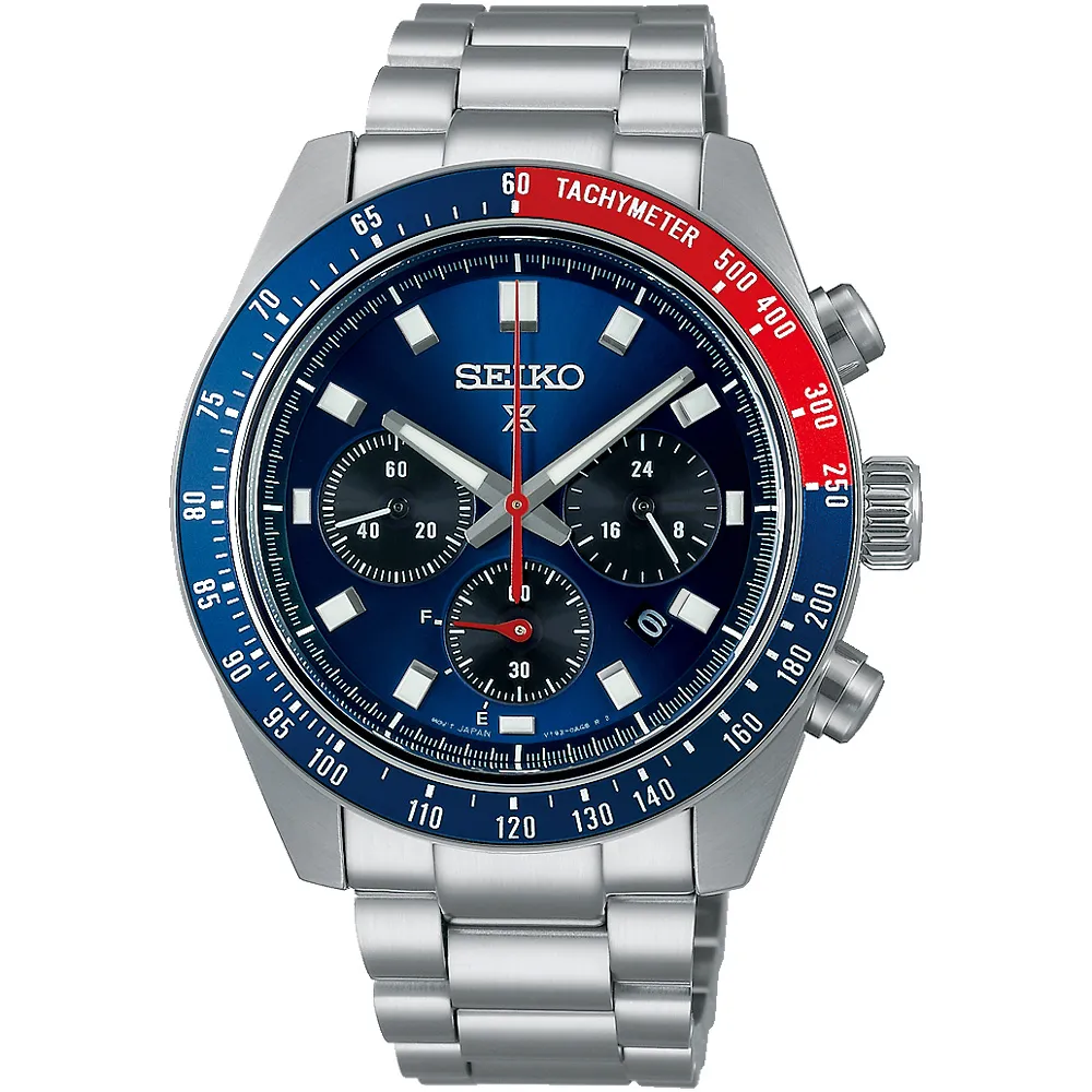 【SEIKO 精工】PROSPEX SPEEDTIMER 太陽能三眼計時手錶 520禮物 送禮(SSC913P1/V192-0AH0B)