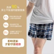 【BeautyFocus】12件組/絲質細柔居家格紋平口褲(3308-格紋隨機取合)