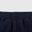 【GAP】女童裝 Logo刷毛鬆緊褲 碳素軟磨系列-海軍藍(837211)