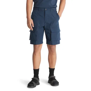 【Timberland】男款深藍色防潑水工裝短褲(A68H9433)