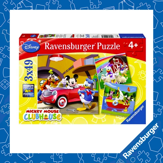 RavensburgerRavensburger Disney迪士尼米奇妙妙屋拼圖(3x49片)