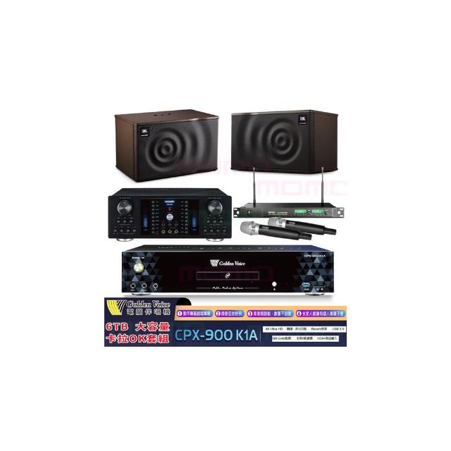 【金嗓】K1A+OKAUDIO DB-8AN+ACT-869+JBL MK08(6TB點歌機+綜合擴大機+無線麥克風+卡拉OK 懸吊式喇叭)