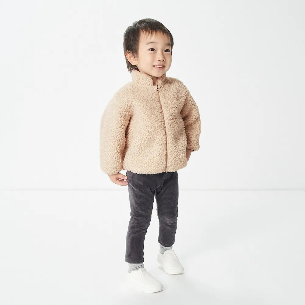 【MUJI 無印良品】幼兒聚酯纖維絨毛刷毛外套(共4色)