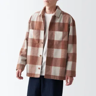 【MUJI 無印良品】男聚酯纖維彈性起毛襯衫式外套(共4色)