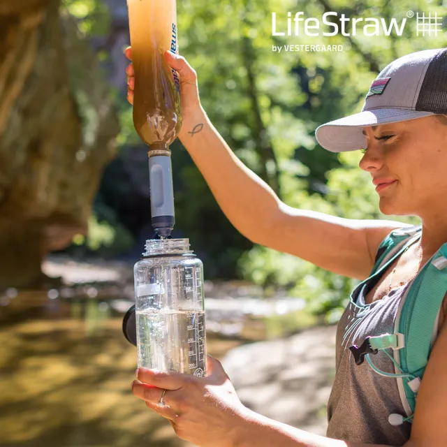 【LifeStraw】Peak 頂峰生命淨水吸管 SOLO｜山藍(過濾髒水 濾水 登山 健行 露營 旅遊 急難 求生)