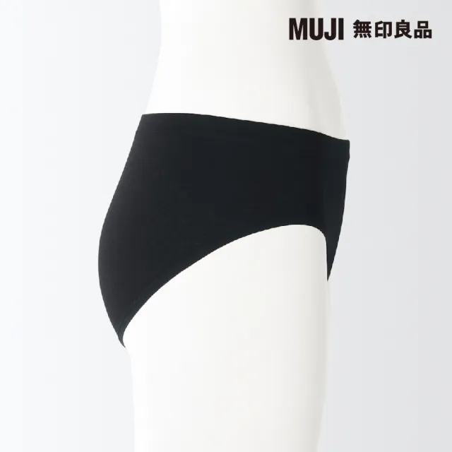 【MUJI 無印良品】女有機棉混彈性天竺日常型生理內褲(共2色)