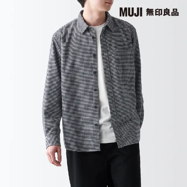 【MUJI 無印良品】男雙面起毛法蘭絨長袖襯衫(共10色)