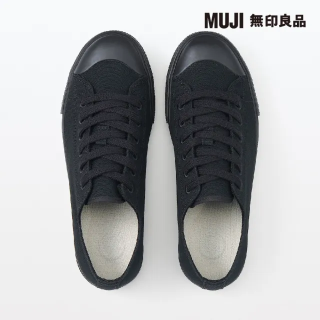 【MUJI 無印良品】撥水加工舒適休閒鞋(黑色)