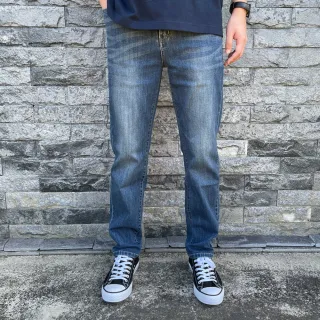 【Last Taiwan Jeans 最後一件台灣牛仔褲】特彈直筒牛仔褲 28腰-46腰 台灣製 中藍#43003(首推款、超級彈)