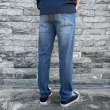 【Last Taiwan Jeans 最後一件台灣牛仔褲】特彈直筒牛仔褲 28腰-46腰 台灣製 中藍#43003(首推款、超級彈)