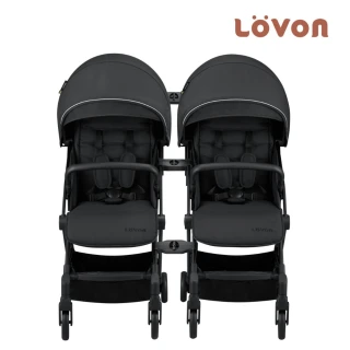 【LOVON】GENIE 雙人推車 雙寶組(嬰兒推車 雙車智慧組合器)