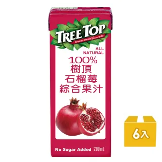 【Tree top 樹頂】100%石榴莓綜合果汁200mlx6入