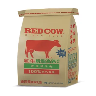 RED COW紅牛?脫脂高鈣奶粉1.5kgX1入