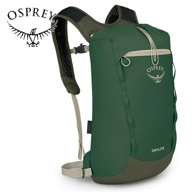 OspreyOsprey Daylite Cinch 15L 輕便多用途後背包 綠色樹冠/溪流(日常背包 旅行背包 休閒後背包 運動背包)