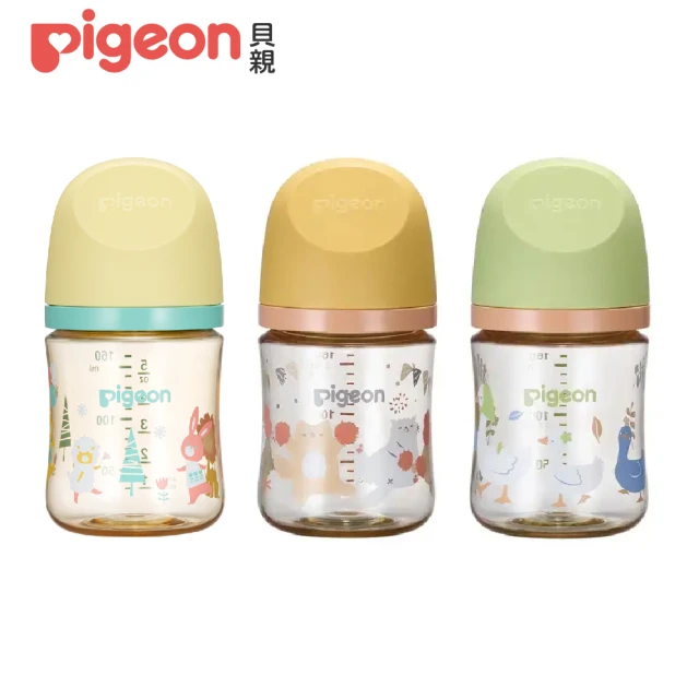 【Pigeon 貝親】第三代母乳實感彩繪款PPSU奶瓶160ml(3款)