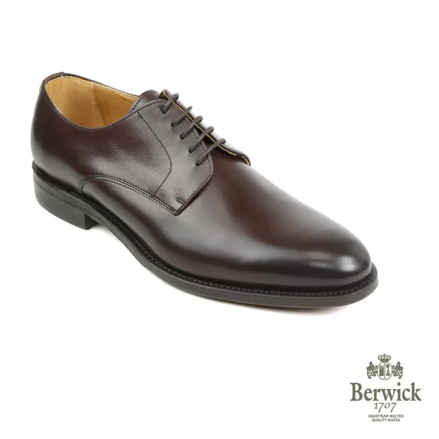 【Berwick】西班牙刷色手工綁帶德比鞋 摩卡棕(B3011-MOKA)