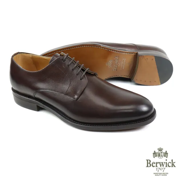 【Berwick】西班牙刷色手工綁帶德比鞋 摩卡棕(B3011-MOKA)