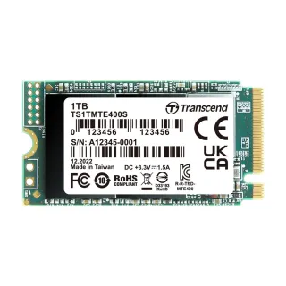 【Transcend 創見】MTE400S 1TB M.2 2242 PCIe Gen3x4 SSD固態硬碟(TS1TMTE400S)