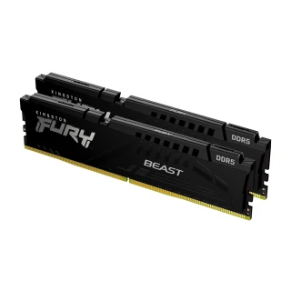 【Kingston 金士頓】FURY Beast DDR5 5600 64GB (32GB x2) PC 記憶體 黑 (KF556C36BBEK2-64) *超頻