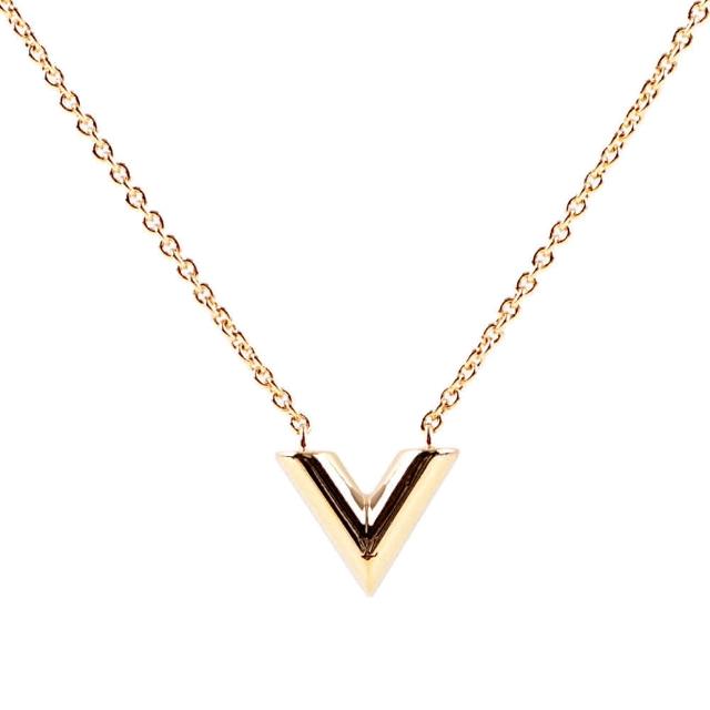 【Louis Vuitton 路易威登】Essential V Logo 項鍊(M00857)