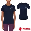 【Mammut 長毛象】女 Seile 吸濕快乾彈性圓領短袖T恤.休閒衫(1017-00983-50360 海洋藍 PRT2)