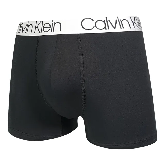 【Calvin Klein 凱文克萊】三入組 Microfiber莫代爾 絲質舒適透氣 四角褲/平口褲/CK內褲(黑色三件組)