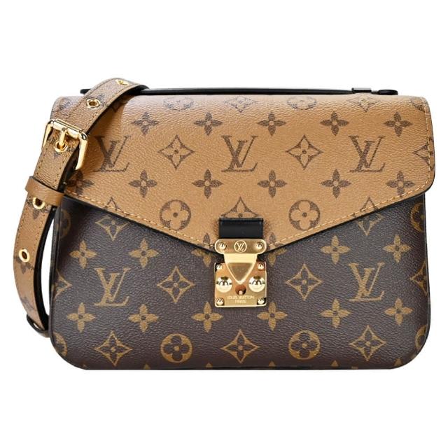 【Louis Vuitton 路易威登】M44876 Pochette Metis 帆布印花S型扣鎖手提斜背包(焦糖x卡其棕)