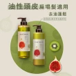 【Hair Recipe】新上市 綠茶柚子洗護髮組(洗髮精530ml+頭皮髮膜12mlx6入)髮的食譜/髮的料理