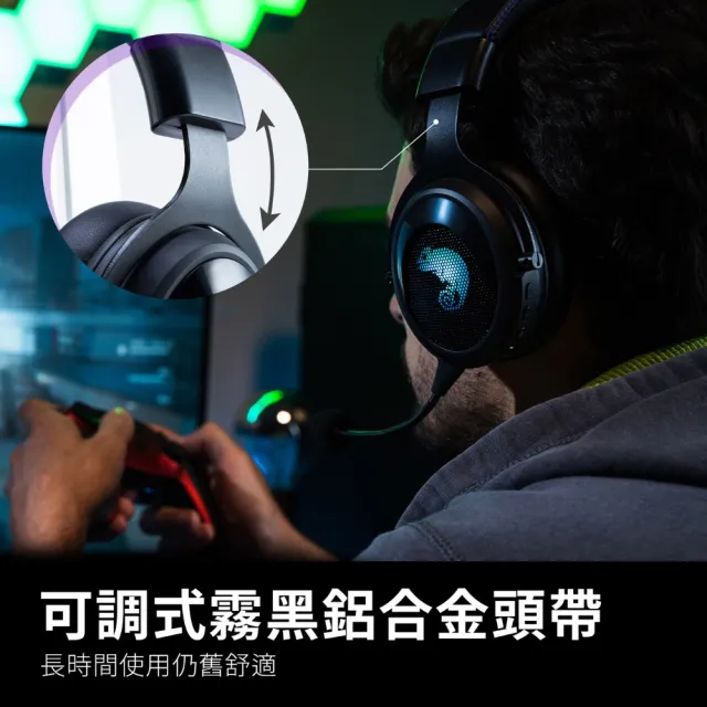 【Brook】無線藍芽親膚耳罩式麥克風耳機  Headset 2.4GHz 3.5mm(超低延遲/久戴也很舒適/多層次重低音)