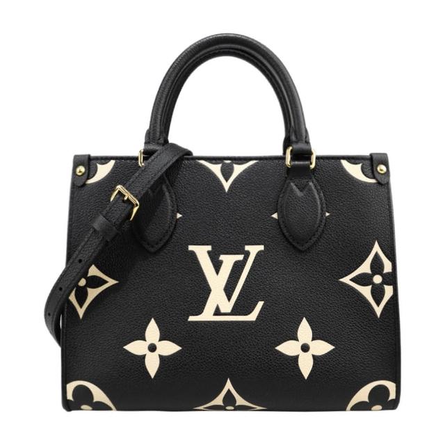 LV LOUIS VUITTON路易威登 M45659 CABAS ONTHEGO PM 牛皮壓花手提肩背包