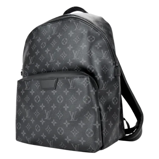 【Louis Vuitton 路易威登】M43186 Discovery PM 帆布印花男士雙肩後背包(黑灰)