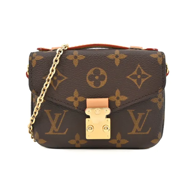 【Louis Vuitton 路易威登】M81267 Micro Metis 經典Monogram鍊帶郵差包(棕色)