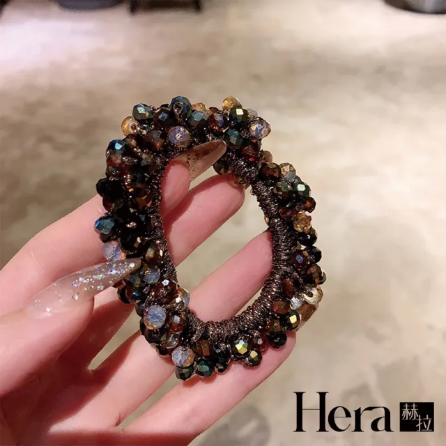 【HERA 赫拉】炫彩珊瑚礁珍珠水鑽髮圈 H112121903(髮圈HRE11)
