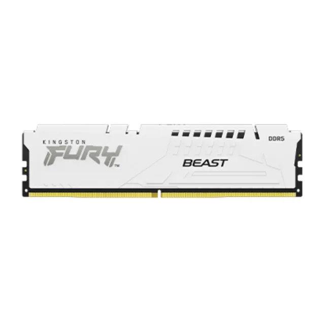 【Kingston 金士頓】FURY Beast DDR5 6000 32GB (16GB x2) PC 記憶體 白 (KF560C36BWEK2-32) *超頻