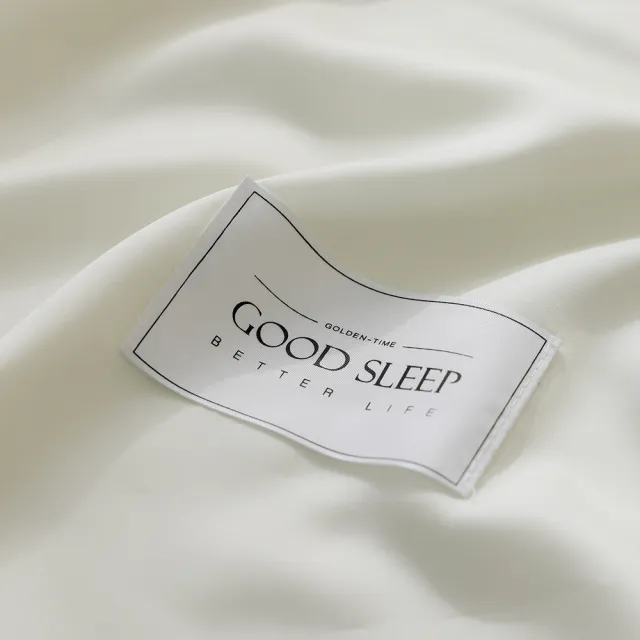 【GOLDEN-TIME】60支100%純淨天絲三件式枕套床包組-珍珠白(加大)