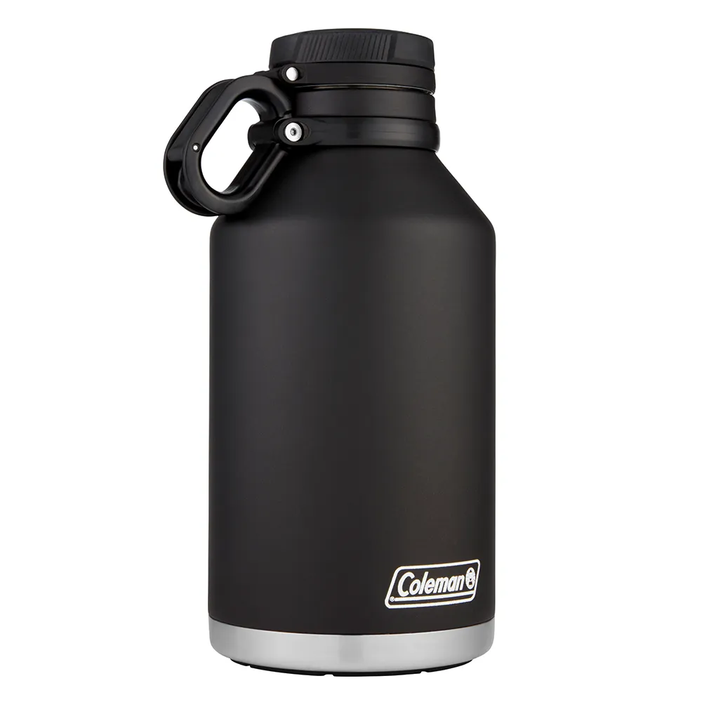 【Coleman】GROWLER不鏽鋼保溫水壺1.89L / 黑 / CM-49797(保溫瓶 不鏽鋼瓶 啤酒壺 水壺)