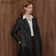 【EPISODE】簡約舒適柔軟羊皮V領長版皮衣外套E35C04