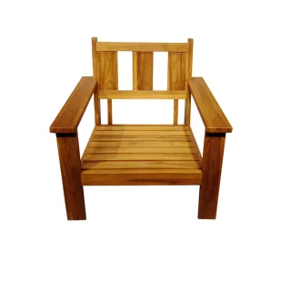 【吉迪市柚木家具】柚木實木典雅造型沙發/單人椅 ETLI006C(簡約 禪意 中國風 仿古 低調 沉穩)