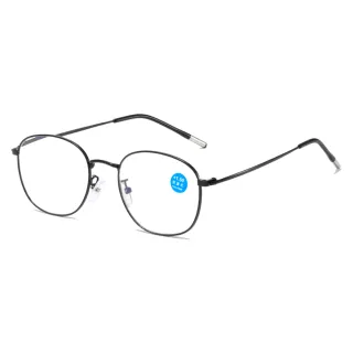 【Quinta】UV400抗紫外線濾藍光老花眼鏡(大臉顯瘦/經典圓框/男女適用QTP225)