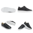 【ROYAL Elastics】休閒鞋 Adelaide Lux 男鞋 黑 藍 皮革 格紋 回彈 無鞋帶 獨家彈力帶(02733995)