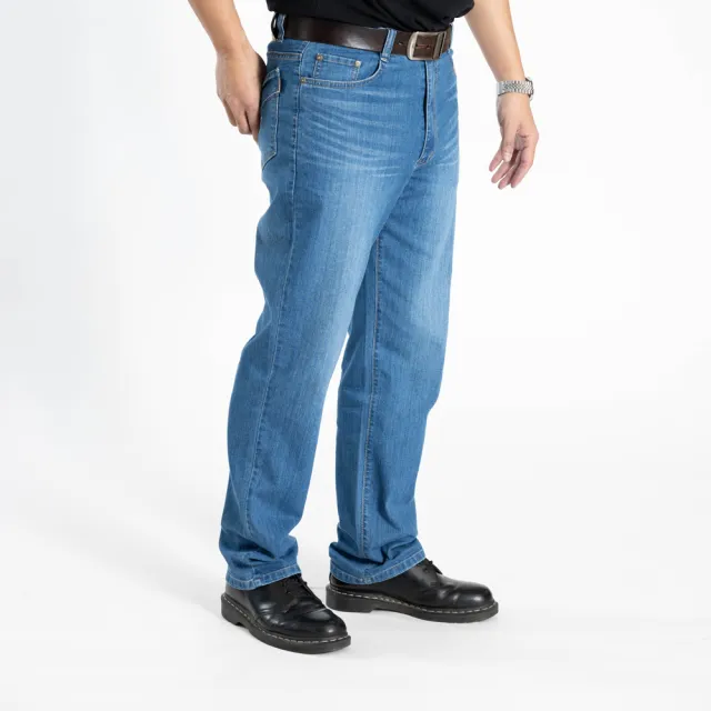 【Last Taiwan Jeans 最後一件台灣牛仔褲】中彈四季中直筒 台灣製牛仔褲 淺藍#97516(四季款、中彈力)