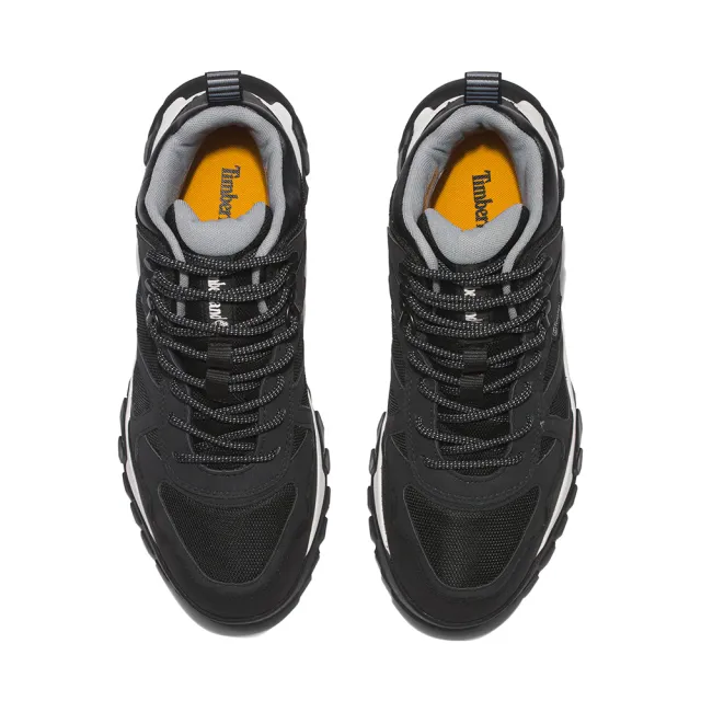 【Timberland】男款黑色防水中筒健行鞋(A2DZ2015)