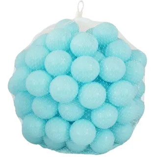 【ChingChing 親親】100%台灣製 100顆7cm無毒 粉彩色系 粉藍色 球池球 球屋球 塑膠球(BA-07LB / CCB-03)