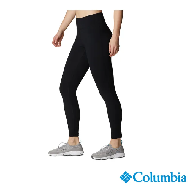 【Columbia 哥倫比亞 官方旗艦】女款-Omni-Heat Infinity金鋁點極暖快排內著長褲-黑色(UAR48880BK/HF)