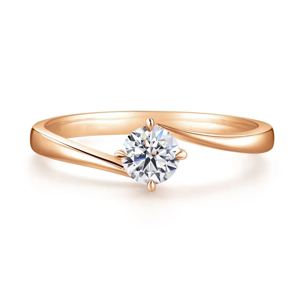 【PROMESSA】如一系列 GIA 30分 18K玫瑰金鑽石戒指(港圍11號)