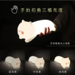 【KINYO】抱枕貓暖光拍拍燈 Type-C充電小夜燈(聖誕禮物/交換禮物/氣氛燈)